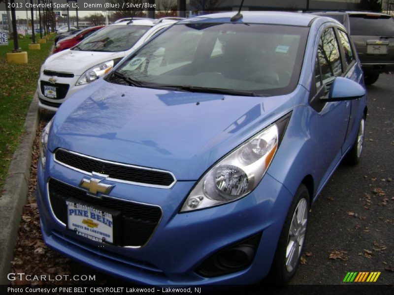 Denim (Blue) / Silver/Blue 2013 Chevrolet Spark LS