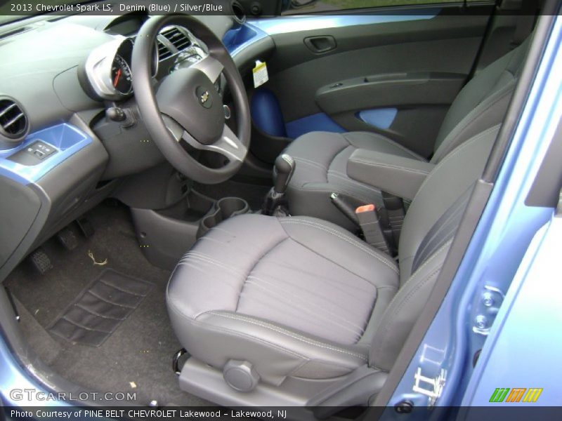 2013 Spark LS Silver/Blue Interior