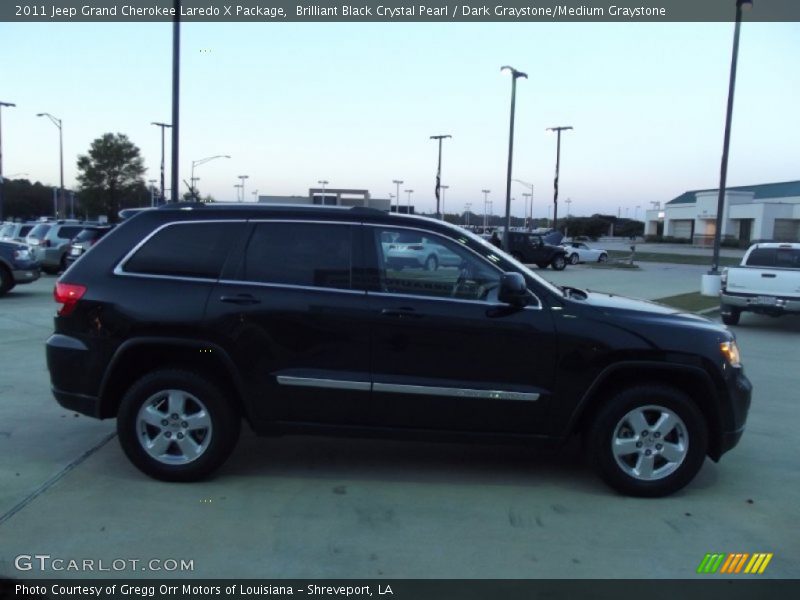 Brilliant Black Crystal Pearl / Dark Graystone/Medium Graystone 2011 Jeep Grand Cherokee Laredo X Package