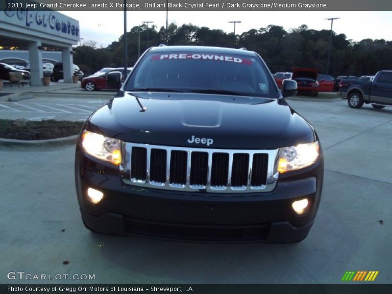Brilliant Black Crystal Pearl / Dark Graystone/Medium Graystone 2011 Jeep Grand Cherokee Laredo X Package