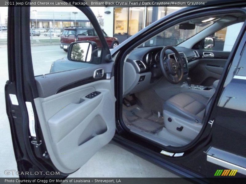 Brilliant Black Crystal Pearl / Dark Graystone/Medium Graystone 2011 Jeep Grand Cherokee Laredo X Package