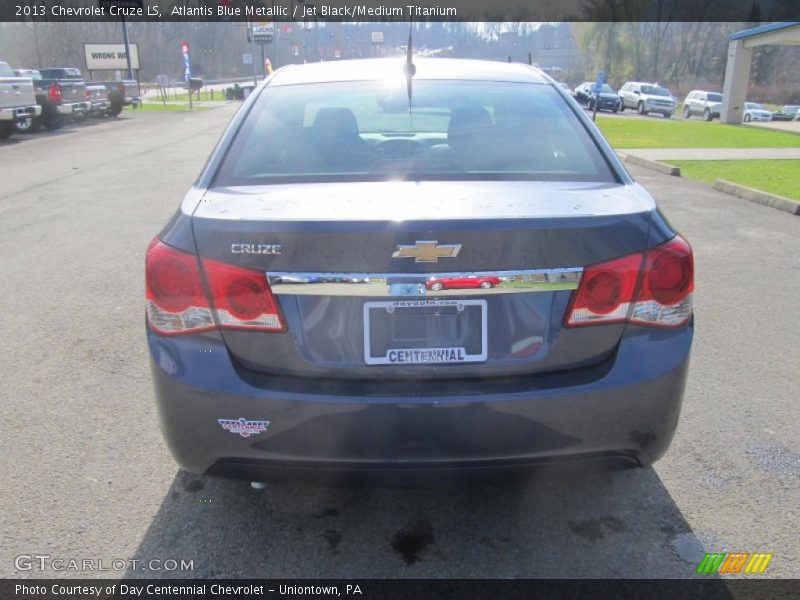 Atlantis Blue Metallic / Jet Black/Medium Titanium 2013 Chevrolet Cruze LS