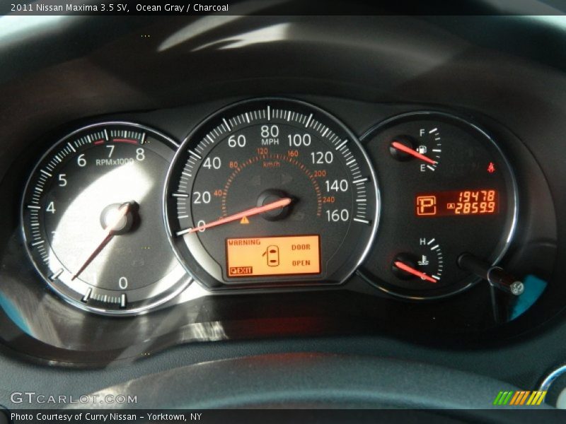 Ocean Gray / Charcoal 2011 Nissan Maxima 3.5 SV