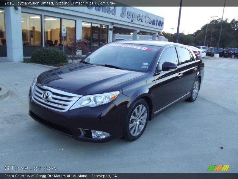 Sizzling Crimson Mica / Light Gray 2011 Toyota Avalon Limited