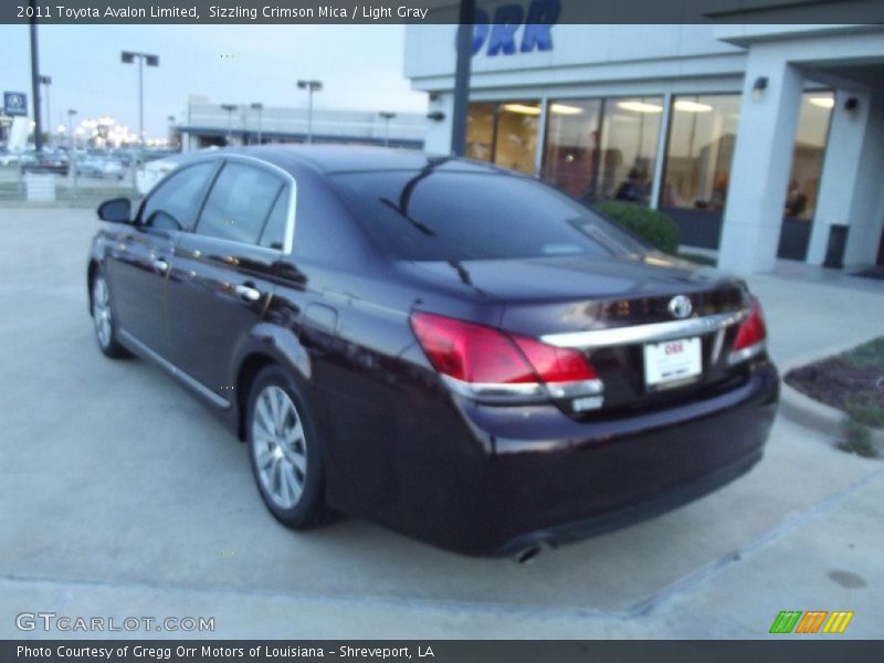 Sizzling Crimson Mica / Light Gray 2011 Toyota Avalon Limited