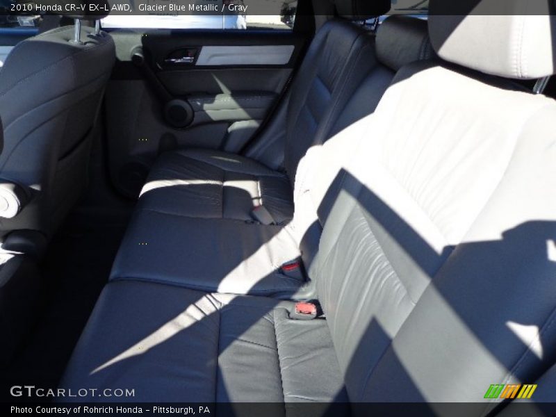 Glacier Blue Metallic / Gray 2010 Honda CR-V EX-L AWD