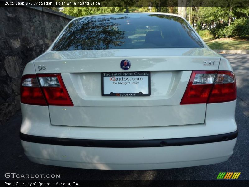 Polar White / Sand Beige 2005 Saab 9-5 Arc Sedan