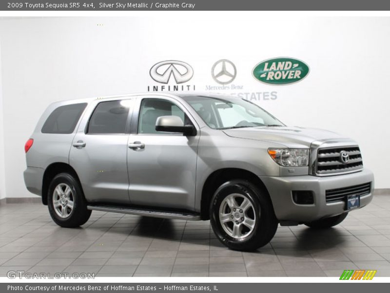 Silver Sky Metallic / Graphite Gray 2009 Toyota Sequoia SR5 4x4