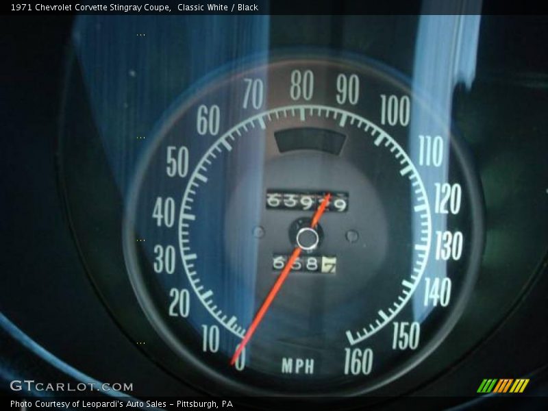 Classic White / Black 1971 Chevrolet Corvette Stingray Coupe