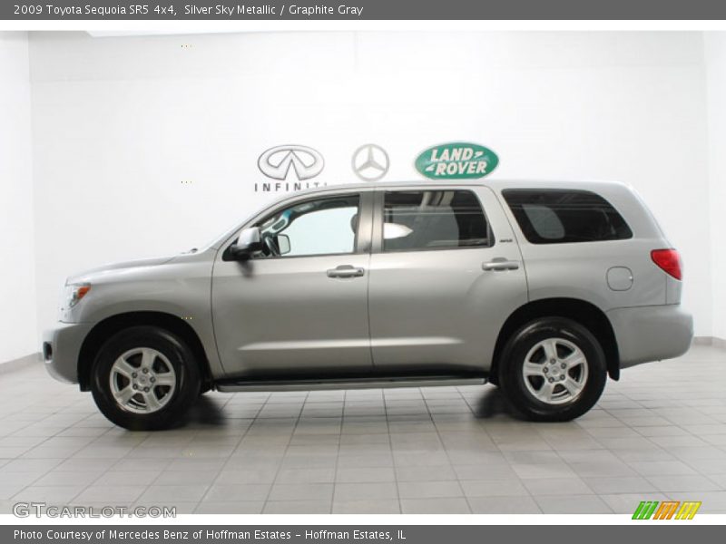 Silver Sky Metallic / Graphite Gray 2009 Toyota Sequoia SR5 4x4