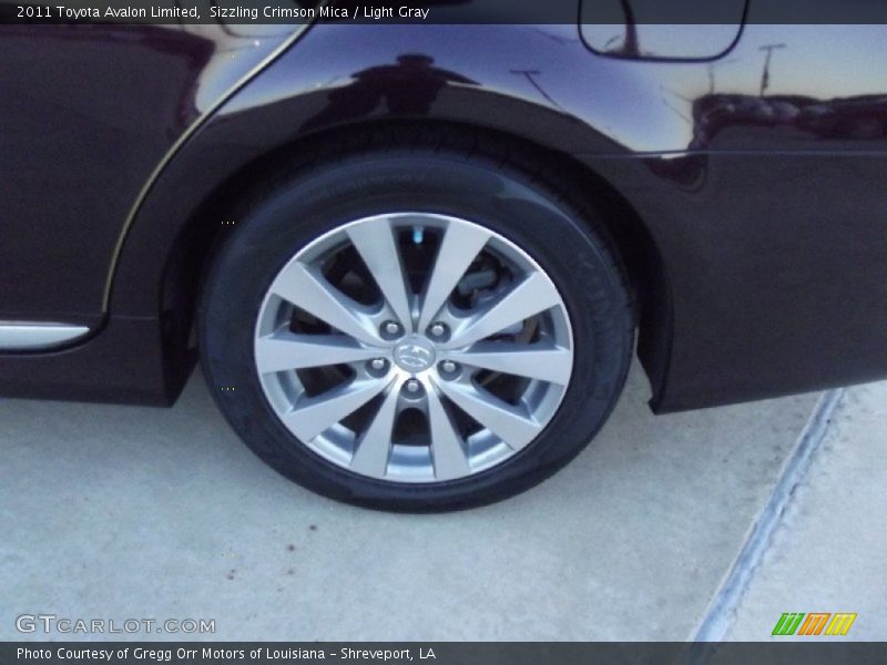 Sizzling Crimson Mica / Light Gray 2011 Toyota Avalon Limited