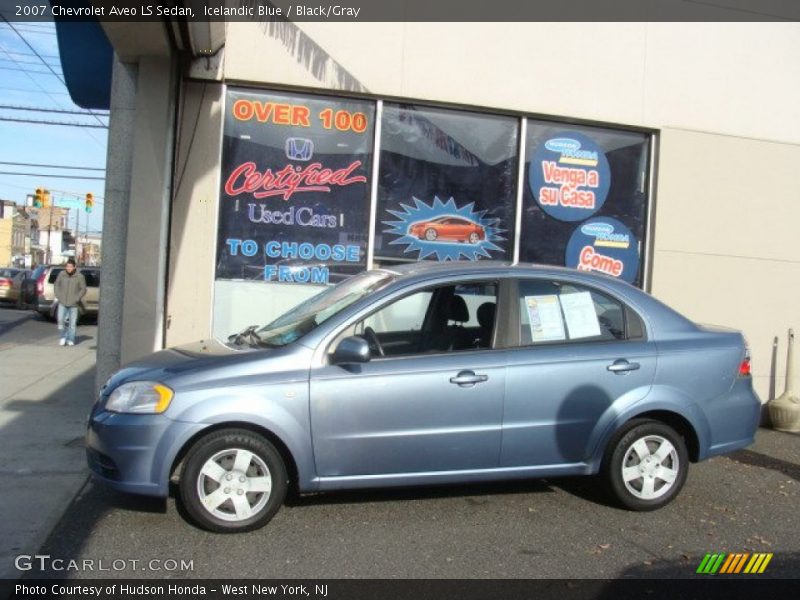 Icelandic Blue / Black/Gray 2007 Chevrolet Aveo LS Sedan