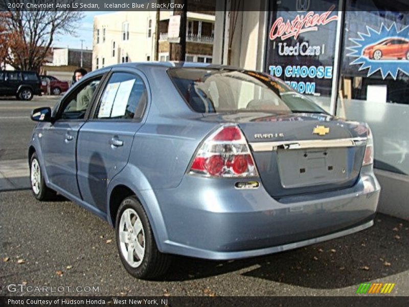 Icelandic Blue / Black/Gray 2007 Chevrolet Aveo LS Sedan