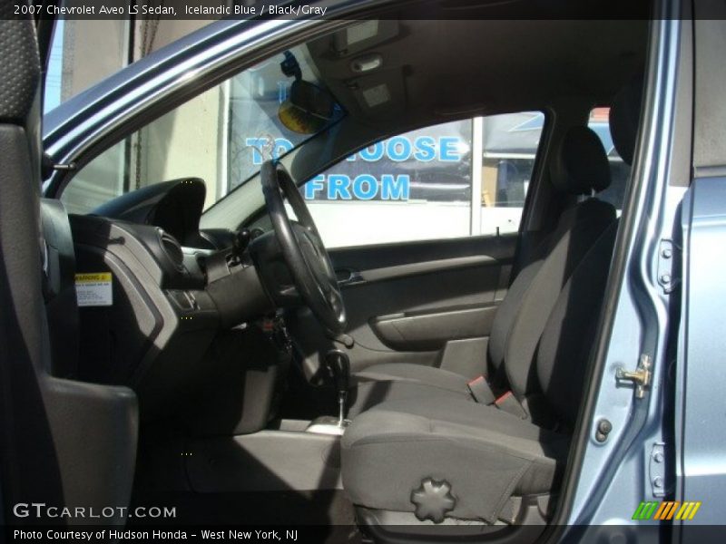 Icelandic Blue / Black/Gray 2007 Chevrolet Aveo LS Sedan