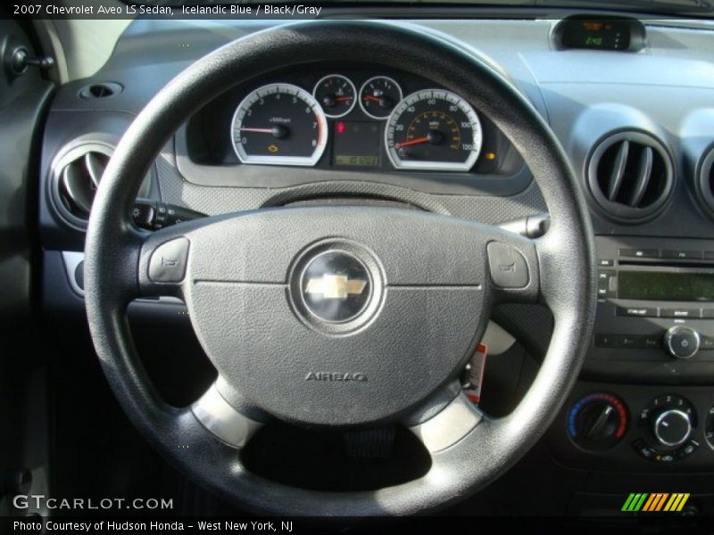 Icelandic Blue / Black/Gray 2007 Chevrolet Aveo LS Sedan