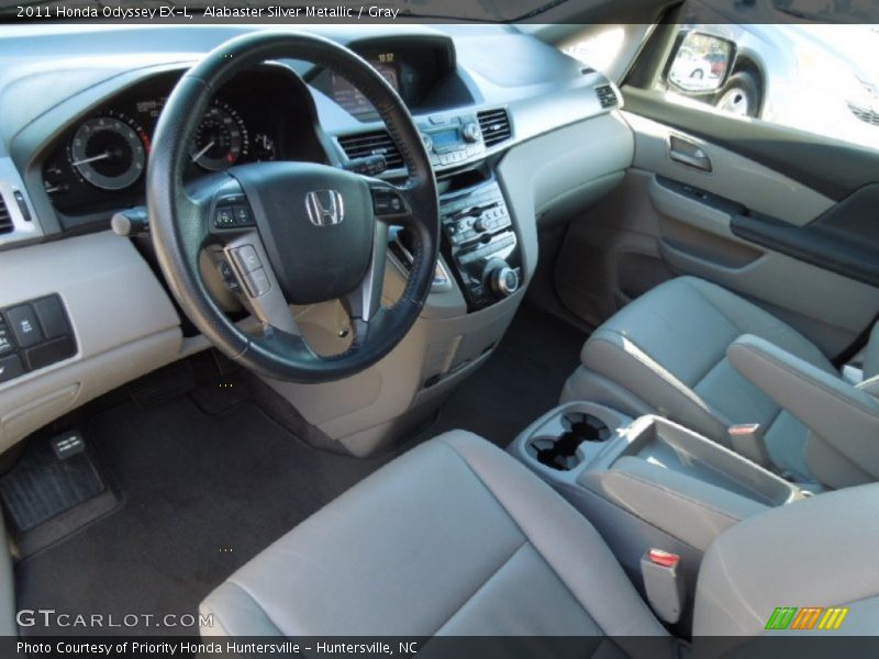 Alabaster Silver Metallic / Gray 2011 Honda Odyssey EX-L