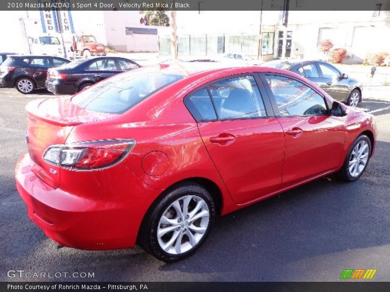 Velocity Red Mica / Black 2010 Mazda MAZDA3 s Sport 4 Door