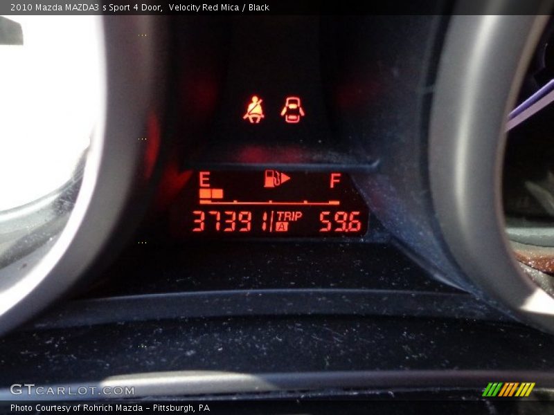 Velocity Red Mica / Black 2010 Mazda MAZDA3 s Sport 4 Door