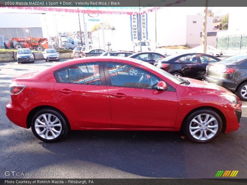 Velocity Red Mica / Black 2010 Mazda MAZDA3 s Sport 4 Door
