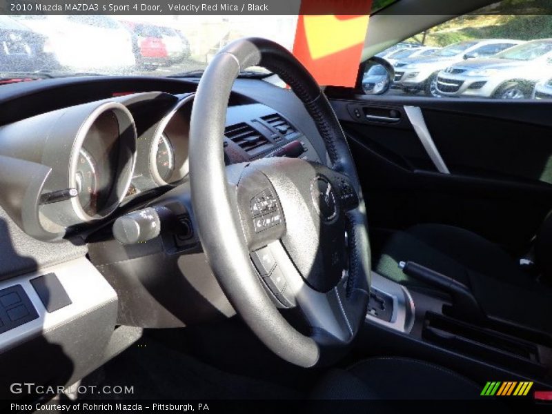 Velocity Red Mica / Black 2010 Mazda MAZDA3 s Sport 4 Door