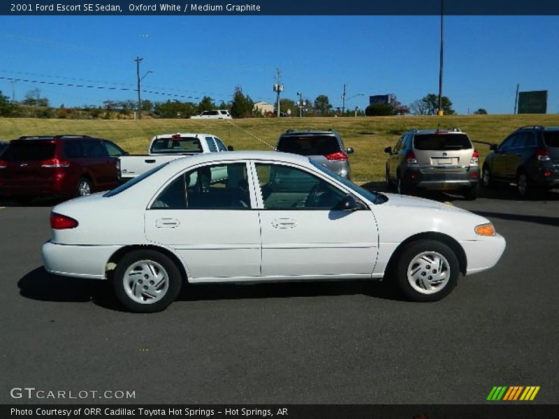 Oxford White / Medium Graphite 2001 Ford Escort SE Sedan