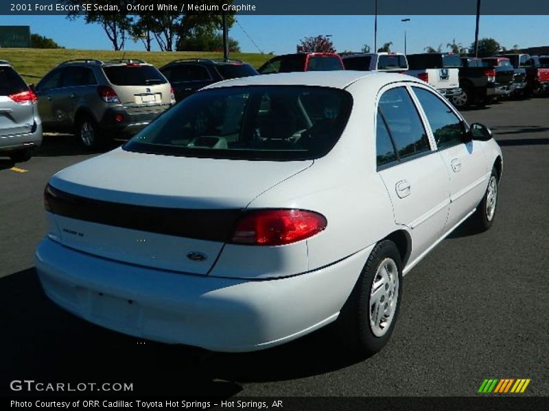 Oxford White / Medium Graphite 2001 Ford Escort SE Sedan