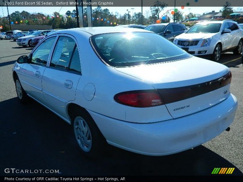 Oxford White / Medium Graphite 2001 Ford Escort SE Sedan