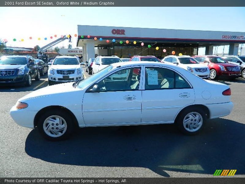 Oxford White / Medium Graphite 2001 Ford Escort SE Sedan