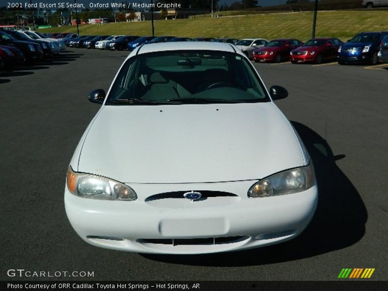 Oxford White / Medium Graphite 2001 Ford Escort SE Sedan