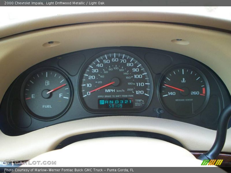 Light Driftwood Metallic / Light Oak 2000 Chevrolet Impala