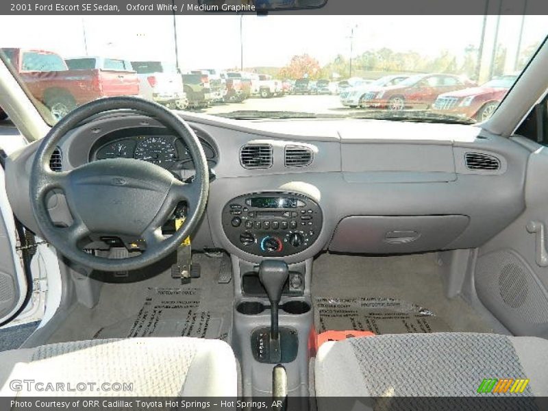 Oxford White / Medium Graphite 2001 Ford Escort SE Sedan