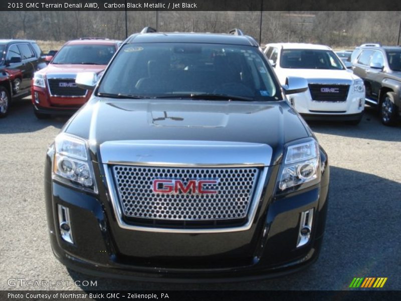 Carbon Black Metallic / Jet Black 2013 GMC Terrain Denali AWD