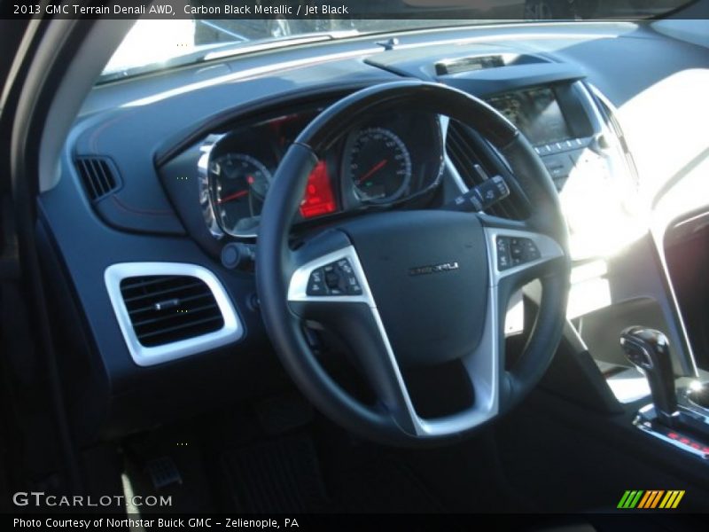 Carbon Black Metallic / Jet Black 2013 GMC Terrain Denali AWD