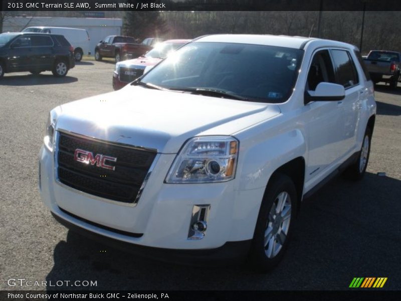 Summit White / Jet Black 2013 GMC Terrain SLE AWD