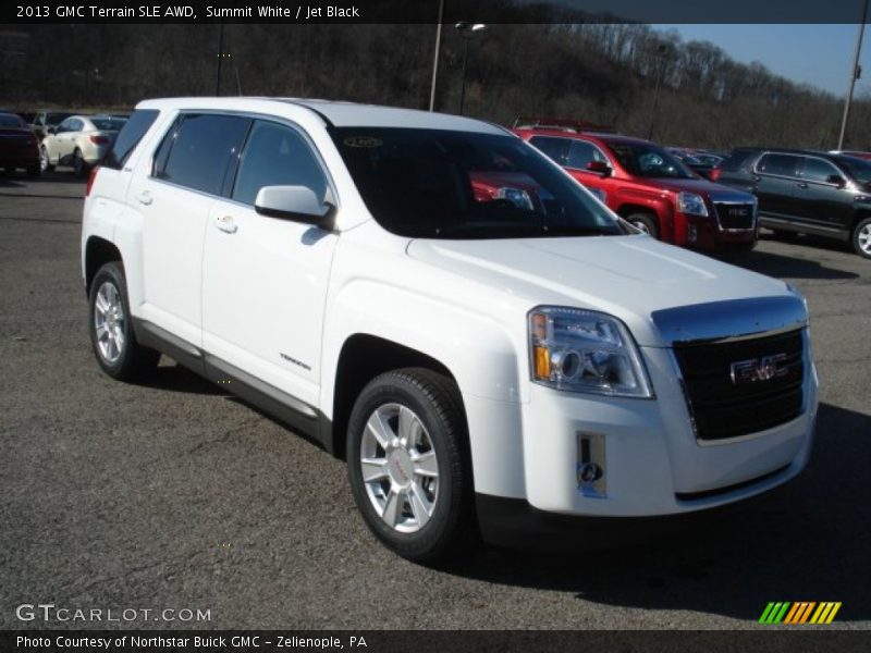 Summit White / Jet Black 2013 GMC Terrain SLE AWD