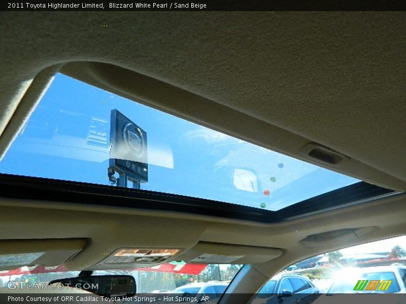 Blizzard White Pearl / Sand Beige 2011 Toyota Highlander Limited
