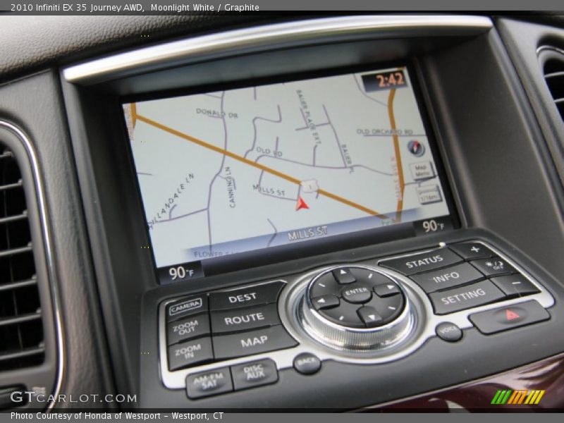 Moonlight White / Graphite 2010 Infiniti EX 35 Journey AWD