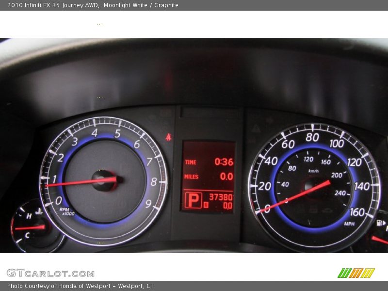 Moonlight White / Graphite 2010 Infiniti EX 35 Journey AWD