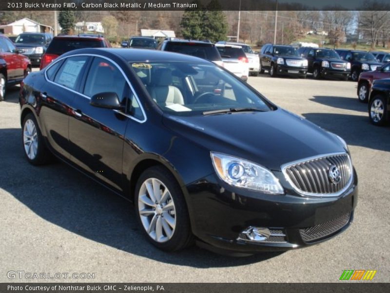 Carbon Black Metallic / Medium Titanium 2013 Buick Verano FWD