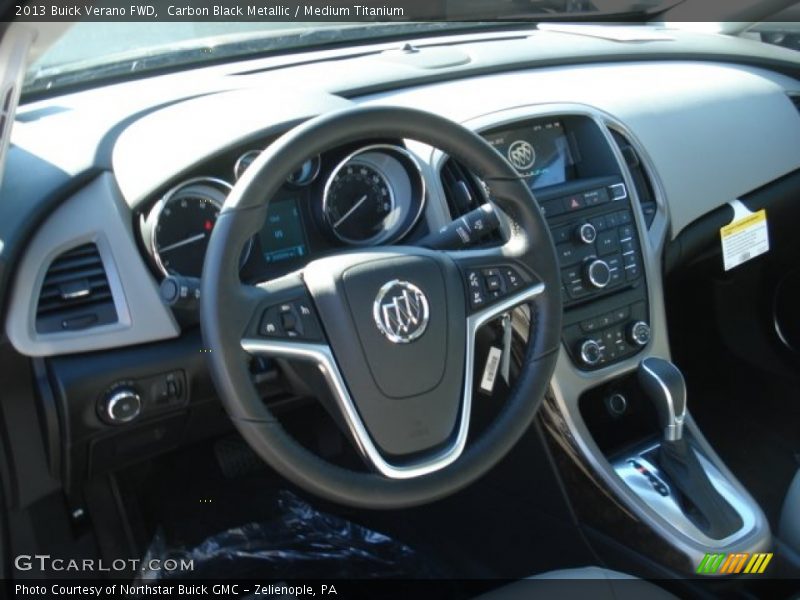Carbon Black Metallic / Medium Titanium 2013 Buick Verano FWD