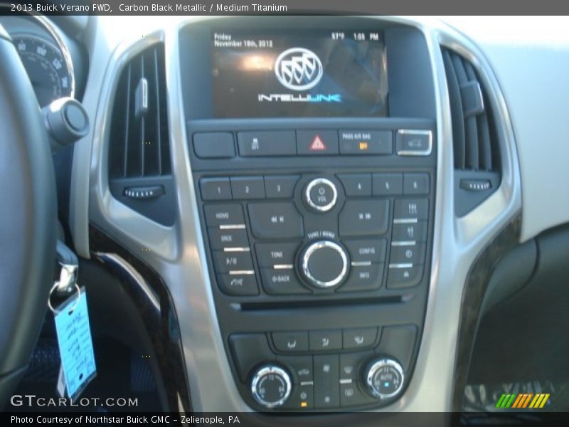 Carbon Black Metallic / Medium Titanium 2013 Buick Verano FWD