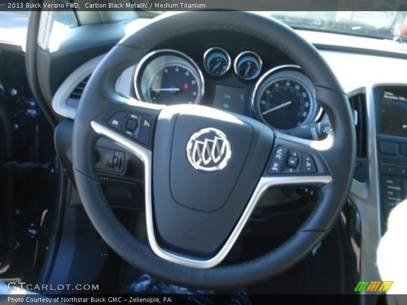 Carbon Black Metallic / Medium Titanium 2013 Buick Verano FWD