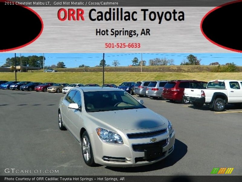 Gold Mist Metallic / Cocoa/Cashmere 2011 Chevrolet Malibu LT