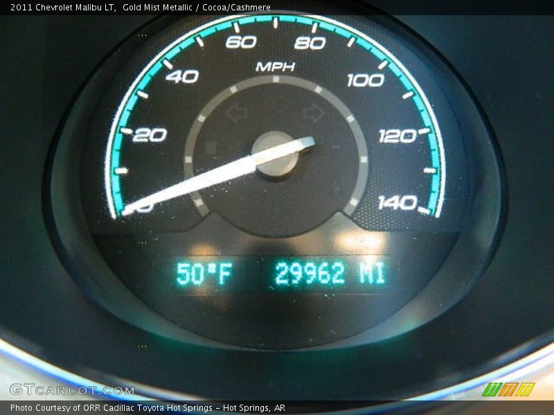 Gold Mist Metallic / Cocoa/Cashmere 2011 Chevrolet Malibu LT