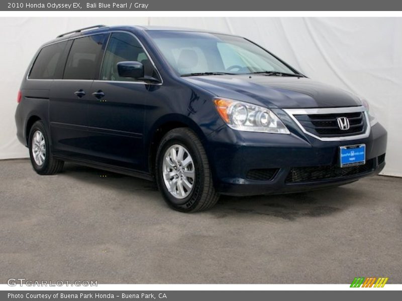 Bali Blue Pearl / Gray 2010 Honda Odyssey EX