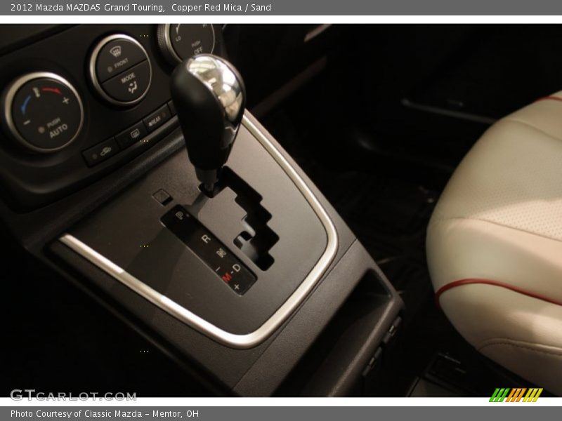 2012 MAZDA5 Grand Touring 5 Speed Sport Automatic Shifter