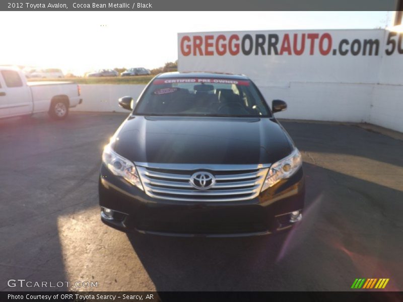 Cocoa Bean Metallic / Black 2012 Toyota Avalon