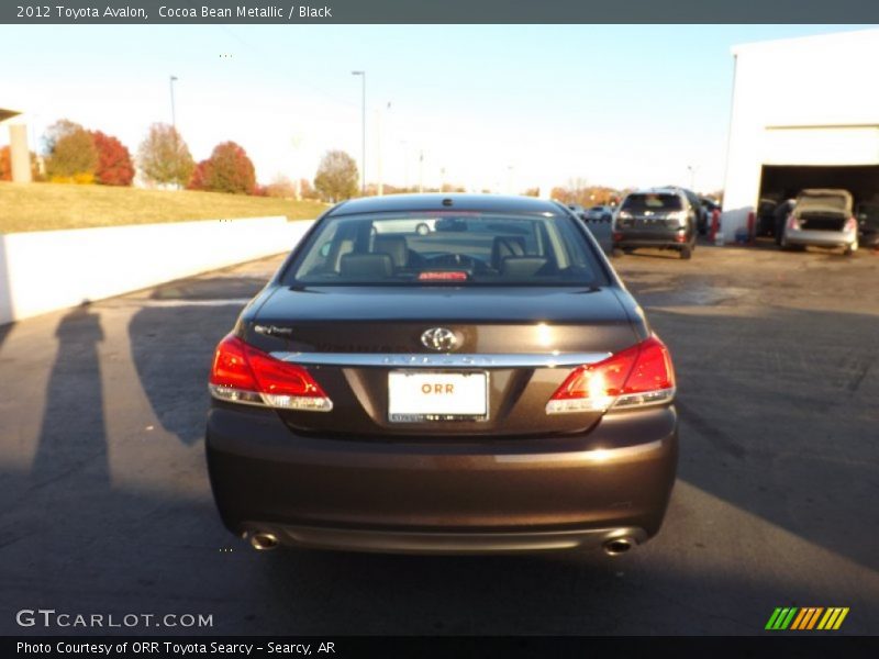 Cocoa Bean Metallic / Black 2012 Toyota Avalon