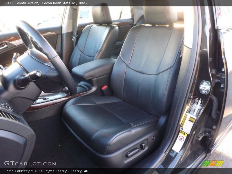 Cocoa Bean Metallic / Black 2012 Toyota Avalon