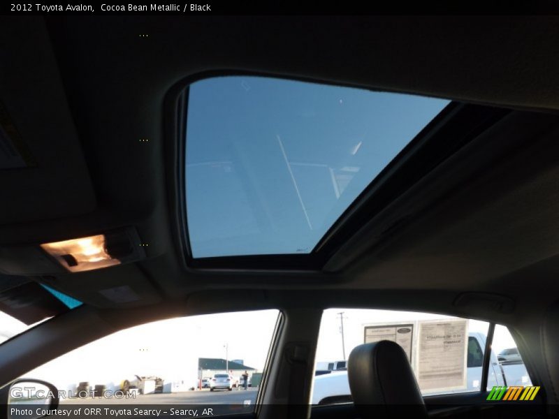 Cocoa Bean Metallic / Black 2012 Toyota Avalon